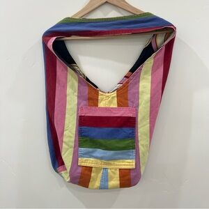 Multicolor Striped Women's Bag